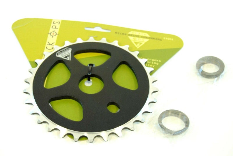 Black Ops Micro Drive BMX Chain Ring, 28t, Black